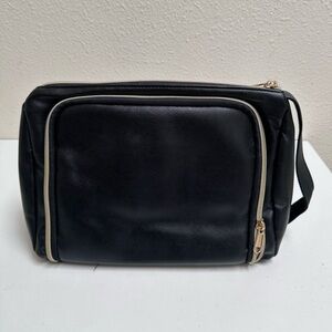 SOLD - Black Cosmetic Makeup Toiletry Bag Travel Case